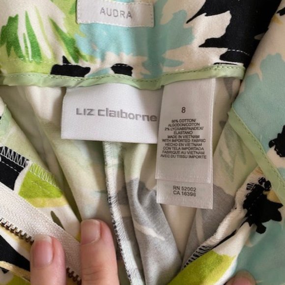 NEW Liz Claiborne Tropical Summer Pants - Picture 5 of 8